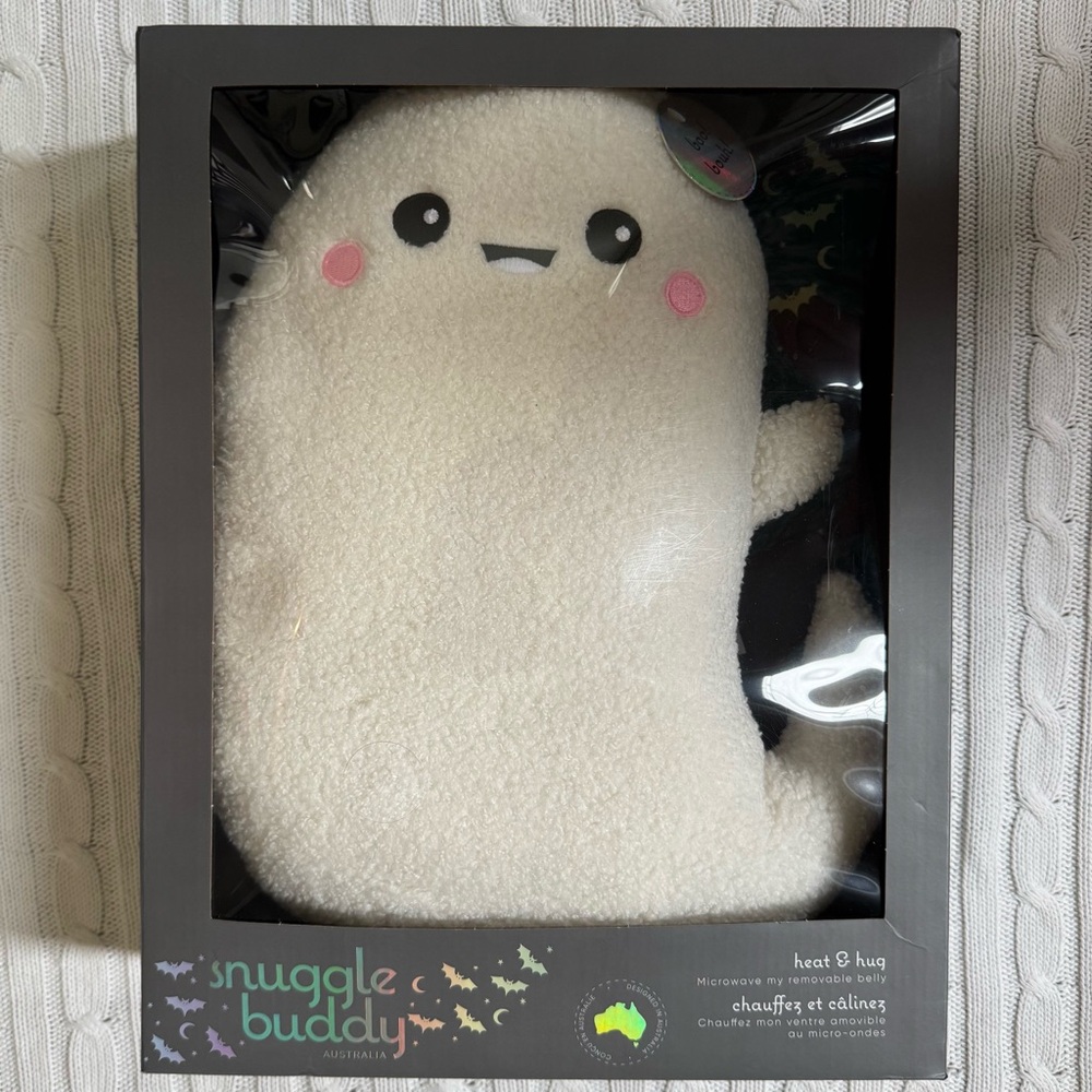 Snuggle Buddy Heat and Hug Ghost Pillow NEW Microwave Insert